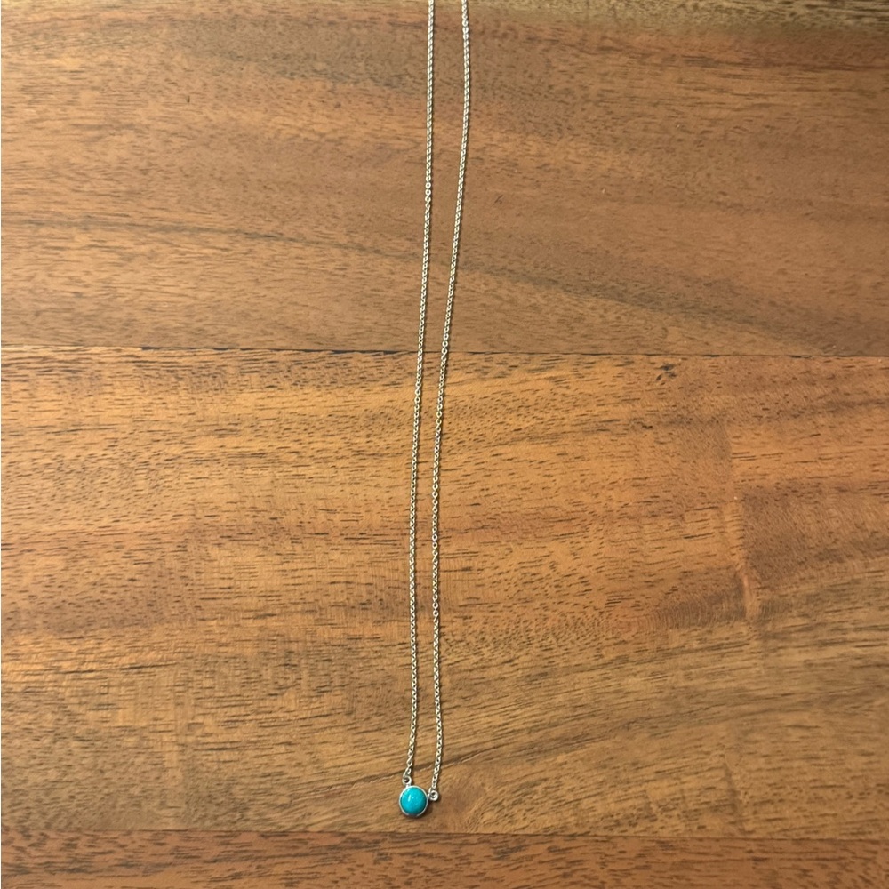 Tiffany & Co. Color Turquoise by the Yard 1P Necklace Silver 1.7g 16" - Picture 6 of 8